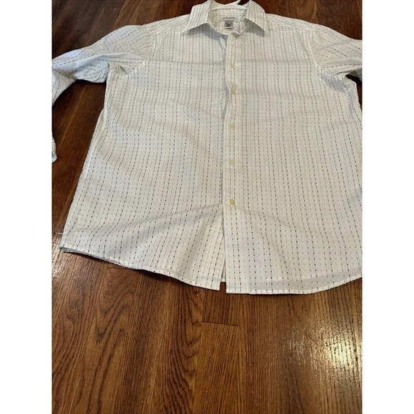 Concepts by Claiborne Mens Long Sleeve SZ L Striped Shirt Vintage - Picture 8 of 11